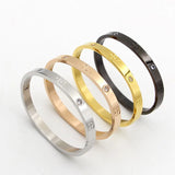 Stainless Steel Cross Screw Bracelet for Couple