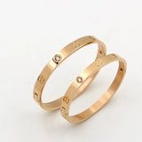 Stainless Steel Cross Screw Bracelets for Couple