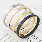 Stainless Steel Cross Screw Bracelets & Bangles For Couple