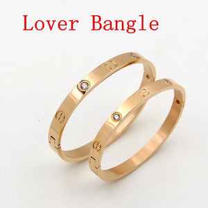 Stainless Steel Cross Screw Bracelet for Couple