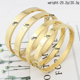 Stainless Steel Cross Screw Bracelets & Bangles For Couple
