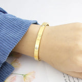 Stainless Steel Cross Screw Bracelets & Bangles For Couple
