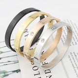 Stainless Steel Cross Screw Bracelets & Bangles For Couple