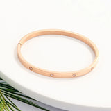 Couple Bracelet Stainless Steel Cross Screw Bangles Gift