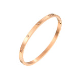 Couple Bracelet Stainless Steel Cross Screw Bangles Gift