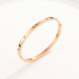 Couple Bracelet Stainless Steel Cross Screw Bangles Gift