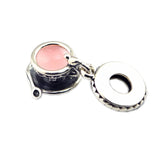 Enchanted Tea Cup Dangle Charm 925 Silver Beads for Bracelets