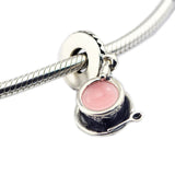 Enchanted Tea Cup Dangle Charm 925 Silver Beads for Bracelets