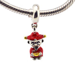 Fortune Luck Charm Sterling Silver Beads Fits 925 Silver Bracelets