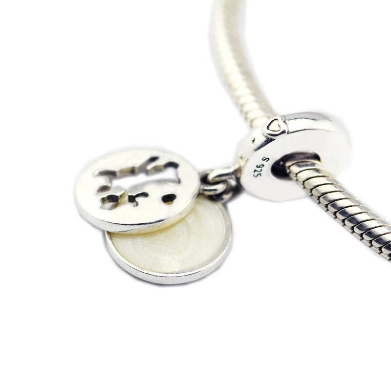 Sterling Silver Dangle Charm Beads for Bracelets