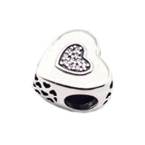Sterling Silver Heart Charms for 925 Silver Bracelets