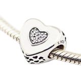 Sterling Silver Heart Charms for 925 Silver Bracelets