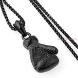 Men's Stainless Steel Boxing Glove Pendant Necklace