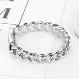 Men's Buddha Bracelet Cuban Links Stainless Steel Bangle