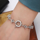 Men's High Metal Copper Sailor Buckle Charm Bracelets