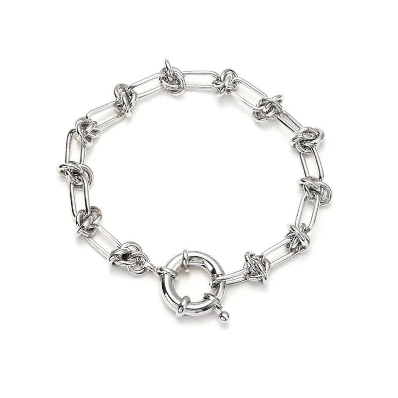 Men's High Metal Copper Sailor Buckle Charm Bracelets