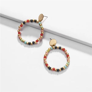 Beaded Bracelets Double Elastic Strands Jewelry Mix for Women