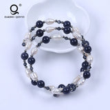 Multicolor Freshwater Pearl Wire Bracelet
