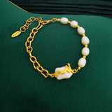 Natural Pearl Bracelet High Copper Chain Bracelet For Women Gift