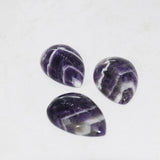 Natural Purple Crystal Quartz Healing Pendant Stripe Amethysts Stone