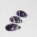 Natural Purple Crystal Quartz Healing Pendant Stripe Amethysts Stone