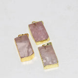 Pink Crystal Quartz Pendant for Women Gift