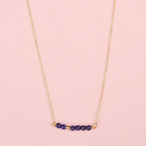 Natural Stone Bar Pendant Choker Necklace