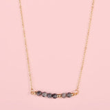 Natural Stone Bar Pendant Choker Necklace