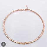 Rose Necklace vergoldete Halskette Schmuck indisch