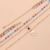 Devil's Eye Pendant Layered Necklace Exaggerated Style Eye Jewelry