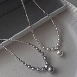 One Layer Simulated Pearl Necklace For Women Girl Party Wedding