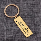 Personalized Anniversary Gift Keychain Engrave 25 I STILL LOVE YOU Keyrings