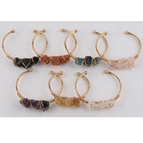 Natural Stone Charm Bangle for Women Gift
