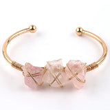 Natural Stone Charm Bangle for Women Gift