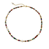 Natural Pearl Stones Bracelet Necklace Set for Women