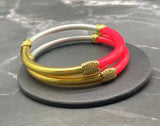 Purple Silicone Bangle Bracelet for Women