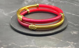 Purple Silicone Bangle Bracelet for Women