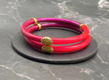 Purple Silicone Bangle Bracelet for Women