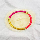 Purple Silicone Bracelet Bangle Round Style Women's Gift