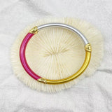Purple Silicone Bracelet Bangle Round Style Women's Gift
