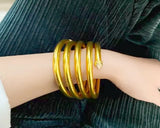 Glitter Soft Silicone Bangles Bracelet for Women