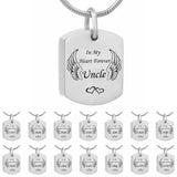 Ashes Necklace Name Pendant Cremation Urn Necklace Jewelry