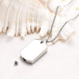 Ashes Necklace Name Pendant Cremation Urn Necklace Jewelry