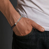Stainless Steel Flower Basket Chain Bracelet