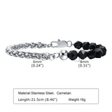 Stainless Steel Flower Basket Chain Bracelet