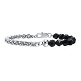 Stainless Steel Flower Basket Chain Bracelet