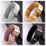 Adjustable Stainless Steel Bracelet Wristband for Men and Women
