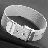 Adjustable Stainless Steel Bracelet Wristband for Men and Women