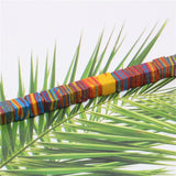 Synthesis Beads Striped Turquoise 6mm 8mm Square Loose Beads