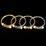 Rose Pearl Mesh Multilayer Charm Bracelet for Lady Wedding